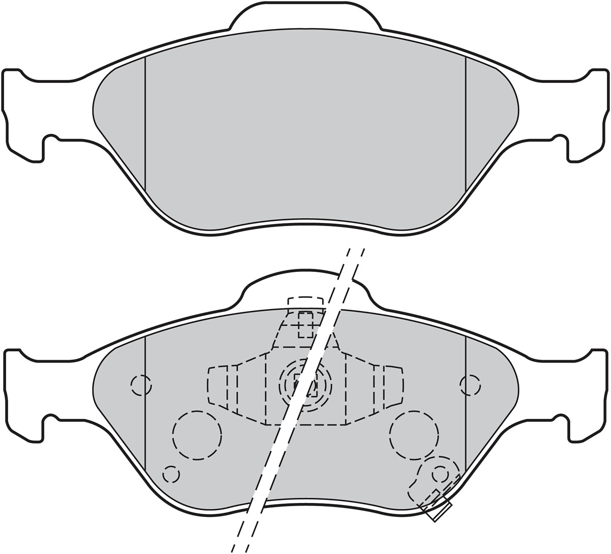 Jeu de 4 plaquettes de frein VALEO ref. 301076